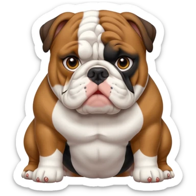 english Bulldog Tricolore  sticker