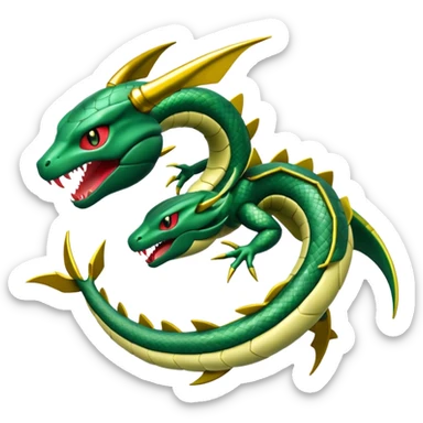 Mega rayuaza emoji sticker