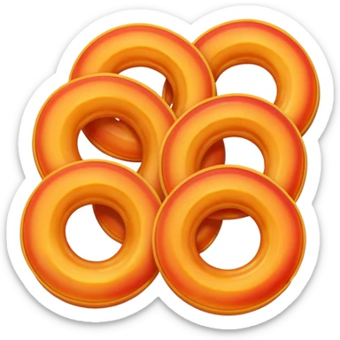 gummy peach rings sticker