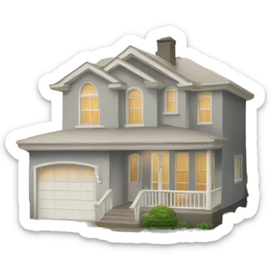 Clean aesthetic house  sticker