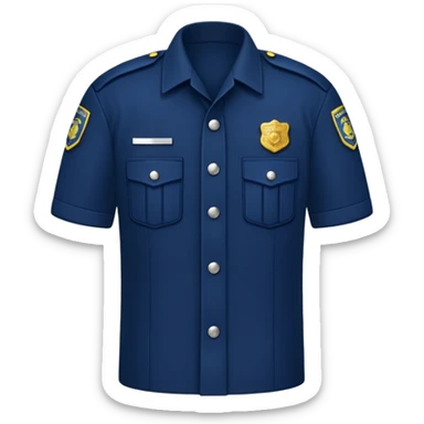 police uniform sticker