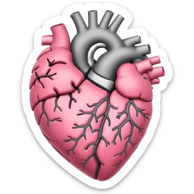 Brain and heart sticker