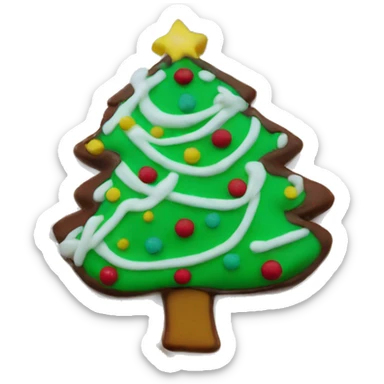 Little Debbie Christmas tree snack cake bow  sticker