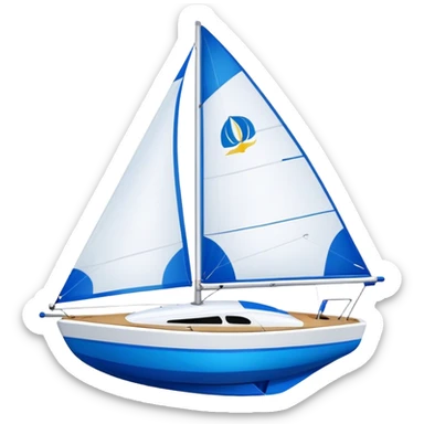 Sailboat - Sunfish (Model Year: 2021) (Iconic colour: Bright sail with blue and white) sticker