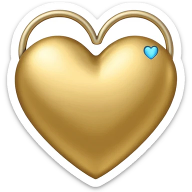 coração dourado estilo dos corações do iphone sticker