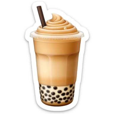 Bubble tea coffee sticker
