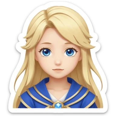 Cute Lumine from Genshin Impact in Hoyoverse Anime Style  sticker