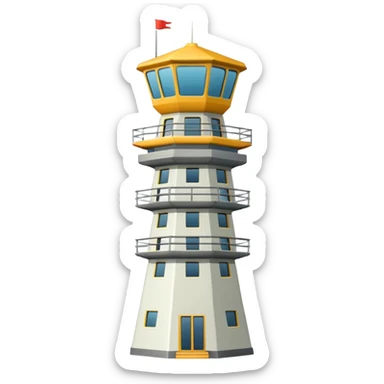 air traffic control tower sticker