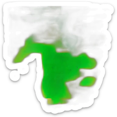 blue lazy cute monster with a blanket sticker