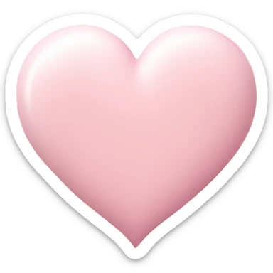pastel pink heart sticker