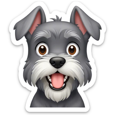 Schnauzer barking  sticker