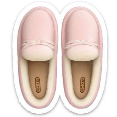 light pink UGG Tasman slippers sticker