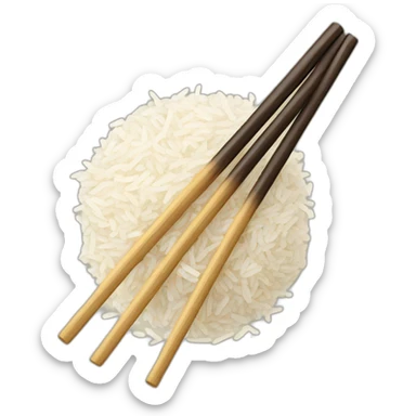 chopsticks in rice sticker