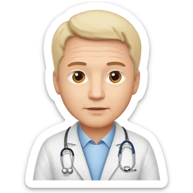 male obstetrician middle age sticker