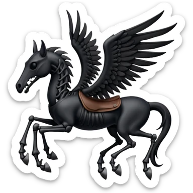 Harry potter thestral saddle sticker