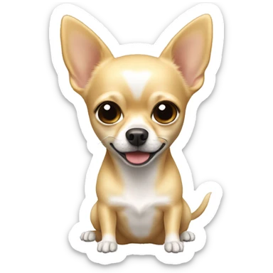 Blonde Chihuahua  sticker