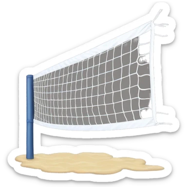 Volleyball net sticker
