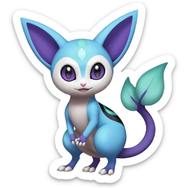 Meloetta-Noibat-Dewott-Pokémon-Fakémon-creature sticker