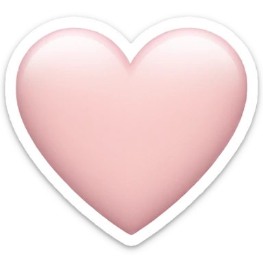 pale pink heart sticker