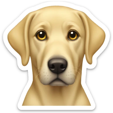Yellow lab  sticker