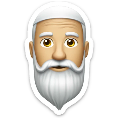 Golf long beard sticker