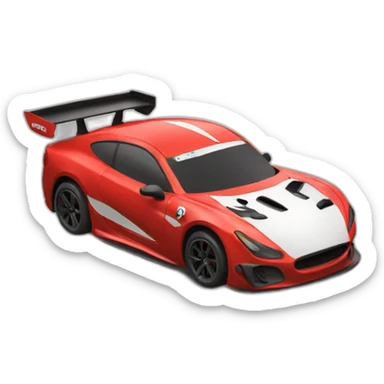race car red sticker