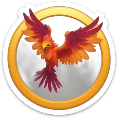 PHOENIX dans un cercle sticker