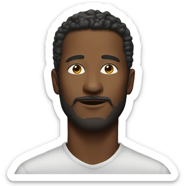 realistic portrait of a man sticker