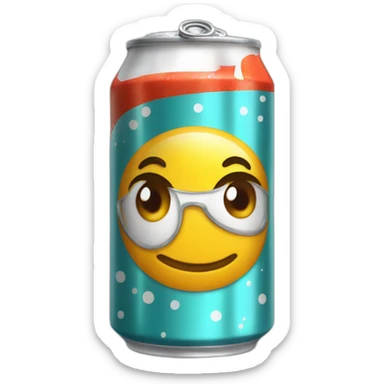 can of soda sticker
