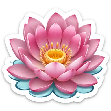 Lotus flower sticker