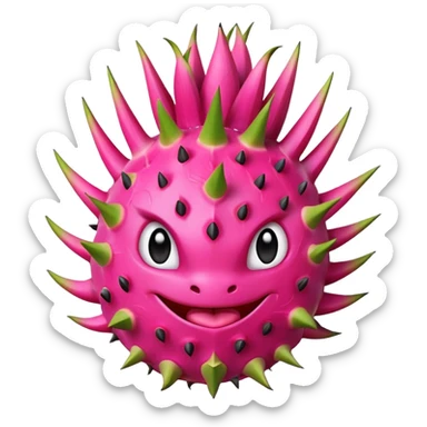 Dragon fruit sticker
