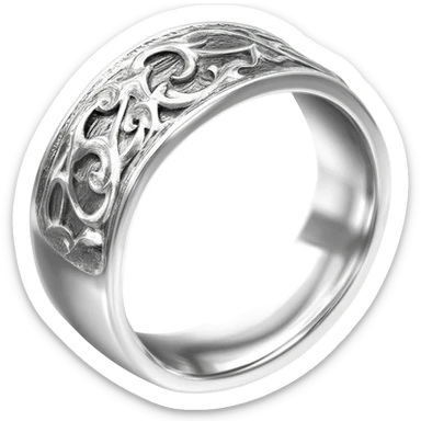 silver ring sticker