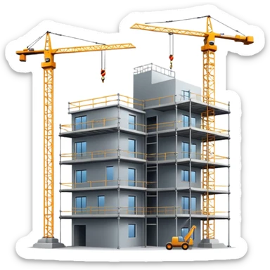 Construction company sticker
