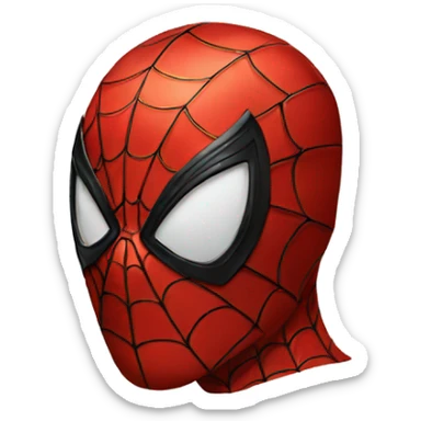 Red Spiderman-mask sticker