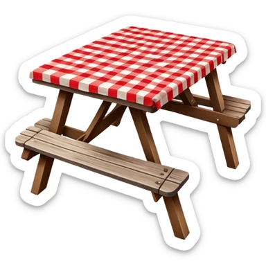 Picnic table sticker