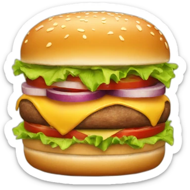 burger takeaway sticker