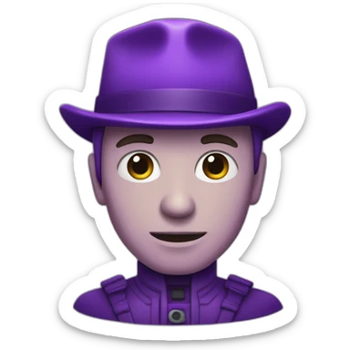 Homme qui contrôle du poison violet  sticker