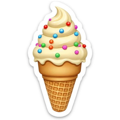 Ice Cream Vanilla Cone with Sprinkles


 sticker