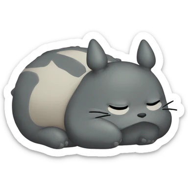 Totoro sleeping  sticker
