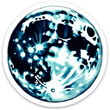 The full Moon sticker