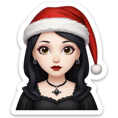 Goth Dommy mommy Santa Clause sticker