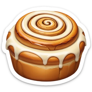 cinnamon roll bow sticker