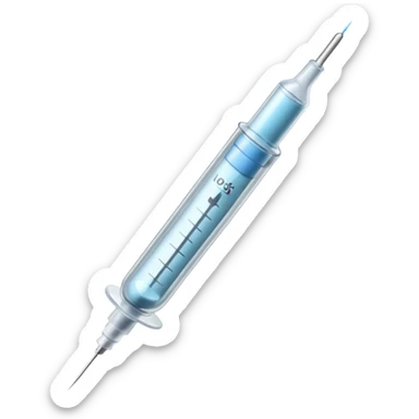 medical syringe sticker