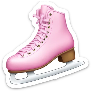 pink ice skate sticker