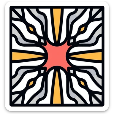 composite material matrix showing fibers embedded in a matrix structure, materials science sticker