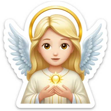 divinidad angelica de luz sticker