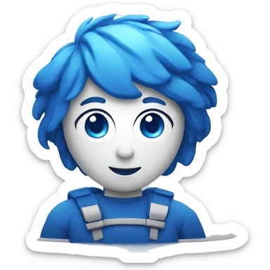 Blue Instagram verification logo on vrai logo sticker