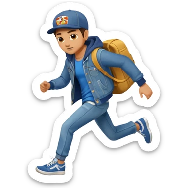 Subway surfers jake full body running  sticker