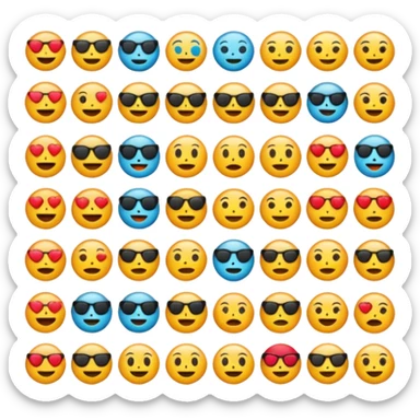 Emotional emoji sticker
