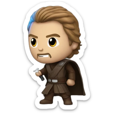 Anakin obi-wan battle sticker